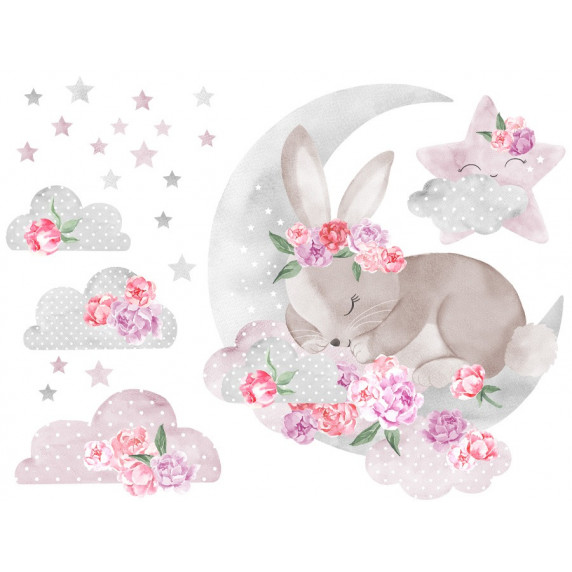 Falmatrica SECRET GARDEN Sleeping Rabbit - Alvó nyuszi rózsaszín