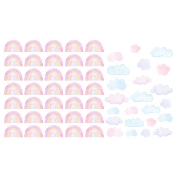 Falmatrica MINI RAINBOWS - Kis szivárványok - rózsaszín