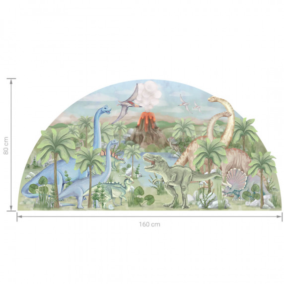 Falmatrica WORLD OF DINOSAURS 160x80 cm - Dinoszauruszok világa