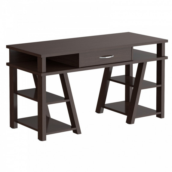 Fiókos íróasztal polcokkal 140x60x78 cm TAIPIT Comp - Wengge Magic