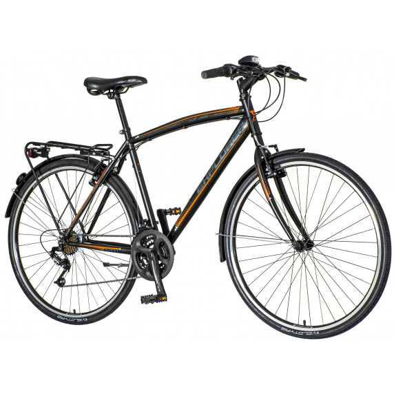 Férfi kerékpár Explorer Classic  28"/21" -fekete/narancssárga