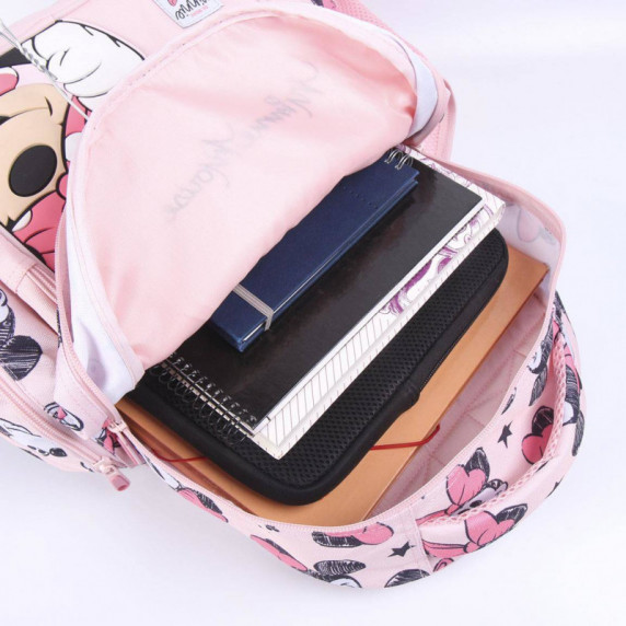 Iskolai hátizsák - Minnie egeres világos rózsaszín