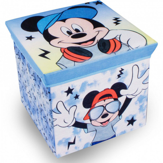 Játéktároló doboz és puff Mickey Mouse