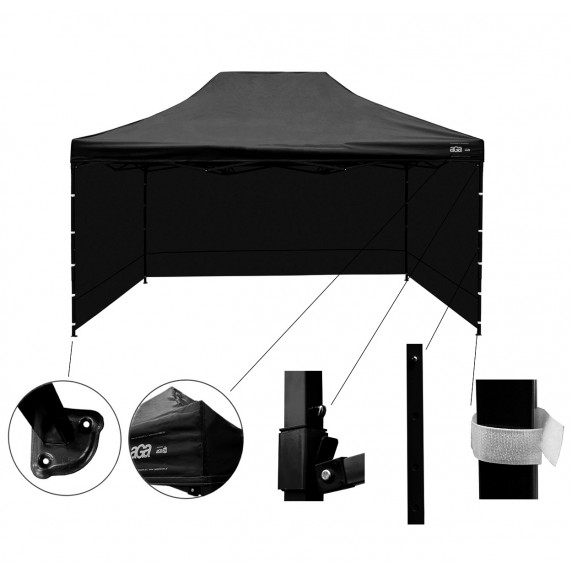 Kerti sátor 3x4,5 m AGA PARTY MR3x4,5Black - Fekete
