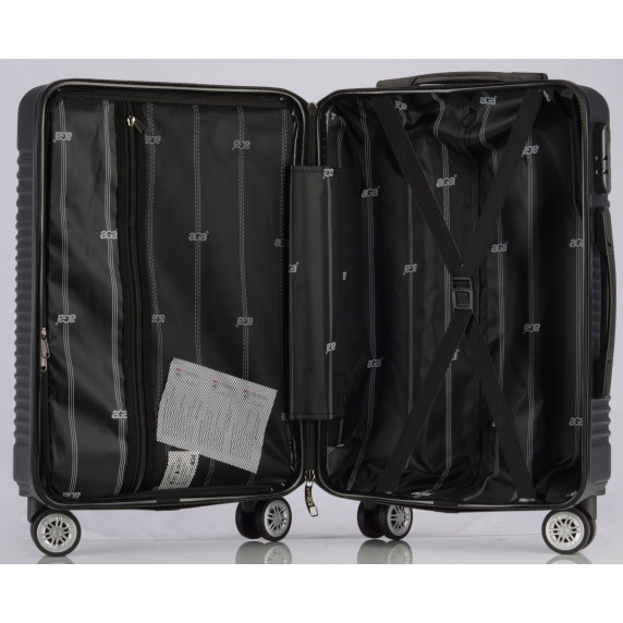 Bőrönd szett Aga Travel MR4654-Black - Fekete