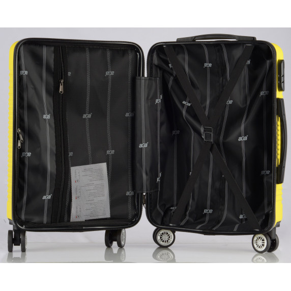 Bőrönd szett Aga Travel MR4654-Yellow - sárga