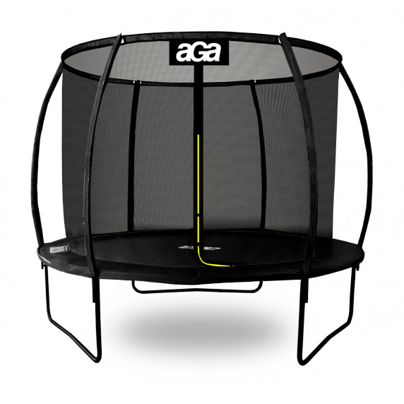 Trambulin belső védőhálóval 180 cm Aga SPORT EXCLUSIVE -  fekete