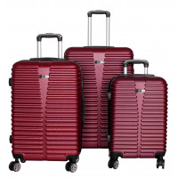 Bőrönd szett Linder Exclusiv Travel  MC3079 S,M,L - Burgundi 