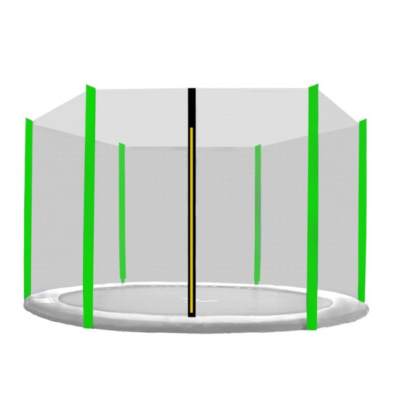 Külső védőháló 305 cm átmérőjű trambulinhoz 6 rudas AGA - Fekete/világos zöld