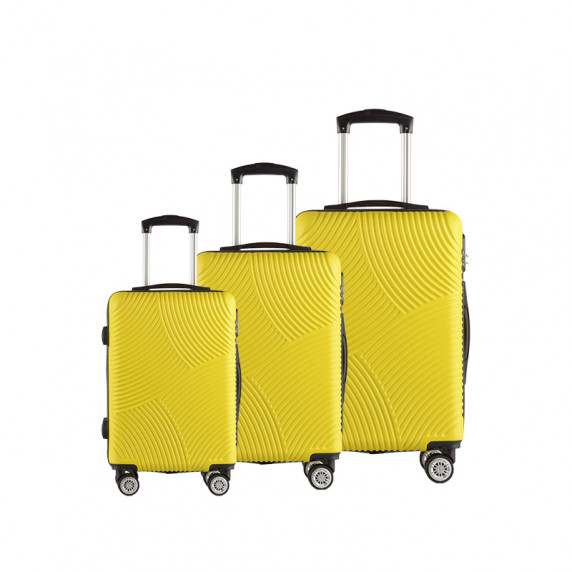 Bőrönd szett Aga Travel MR4654-Yellow - sárga