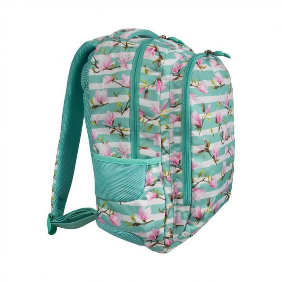Iskolai szett hátizsák, tolltartó ST.RIGHT BP-47+SASZETKA-KWIAT-MAGNOLI -  Flower Magnolia 