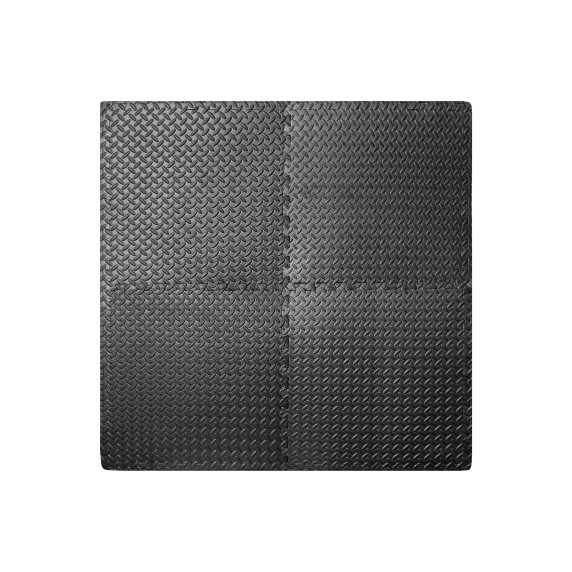 Habszivacs szőnyeg puzzle 4 darab AGA MR140 - fekete