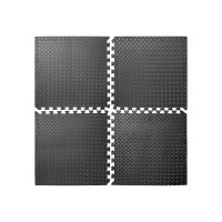 Habszivacs szőnyeg puzzle 4 darab AGA MR140 - fekete 