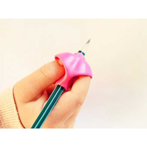 Segédeszköz a megfelelő ceruza tartáshoz - Rózsaszín