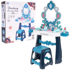 Szépítkező asztal székkel Inlea4Fun FANTASY DRESSING TABLE - Kék 
