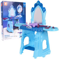 Szépítkező asztal székkel Inlea4Fun MAGIC DRESSING TABLE - Kék 