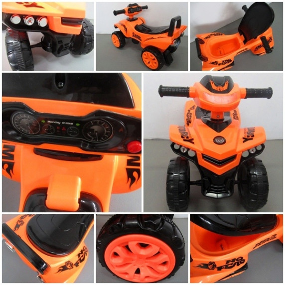 Lábbal hajthatós quad R-Sport J5 - narancssárga