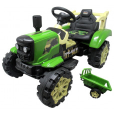 Elektromos traktor utánfutóval R-Sport C2- zöld Előnézet