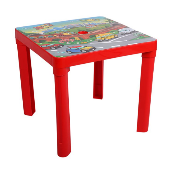 Kisasztal 2 székkel Inlea4Fun - Piros