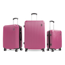 Bőrönd szett Aga Travel MR4652 Pink 