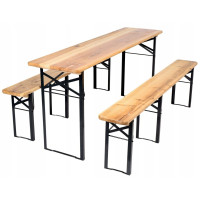 Összecsukható kerti asztal, sörpad AGA MRFA04-4 