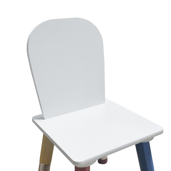 Színes gyerek asztal székekkel AGA MR2100