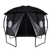 Trambulin sátor AGA EXCLUSIVE 366 cm (12 láb) - Fekete 