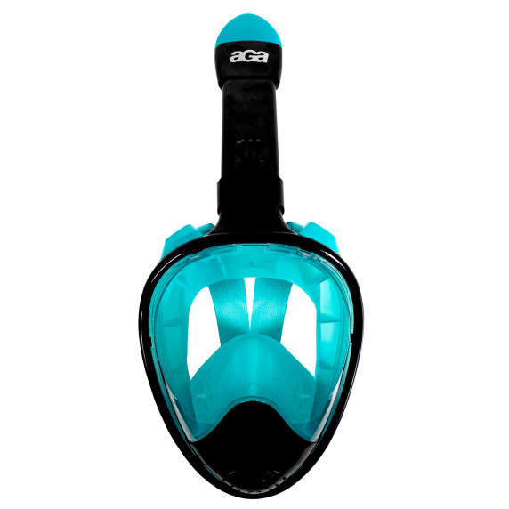 Teljes arcos búvármaszk Snorkeling S/M AGA DS1121BL-GR - Fekete/kék