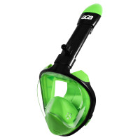 Teljes arcos búvármaszk Snorkeling S/M AGA DS1121LGR-BL - Fekete/zöld 