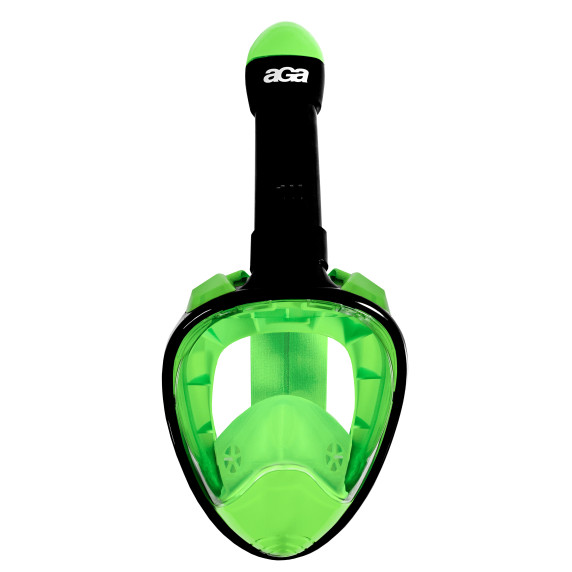 Teljes arcos búvármaszk Snorkeling S/M AGA DS1121LGR-BL - Fekete/zöld
