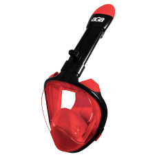 Teljes arcos búvármaszk Snorkeling S/M AGA DS1121R-BL - Fekete/piros Előnézet