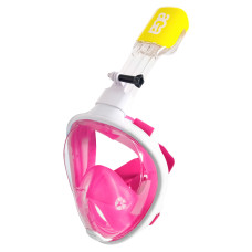Teljes arcos búvármaszk Snorkeling  DS1122WH-PI Aga S/M-  Fehér-rózsaszín Előnézet