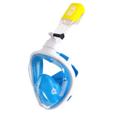 Teljes arcos búvármaszk Snorkeling DS1123WH-BLU Aga L/XL - fehér/kék Előnézet