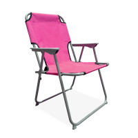Összecsukható kerti szék AGA OXFORD MR2124-Pink - rózsaszín 