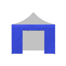 Oldalfal kerti sátorhoz bejárattal POP UP 3x3 m - Kék Előnézet