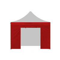 Oldalfal kerti sátorhoz bejárattal AGA POP UP 2x2 m - Piros 
