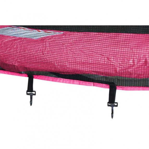 Trambulin külső védőhálóval 150 cm AGA SPORT TOP  - Rózsaszín