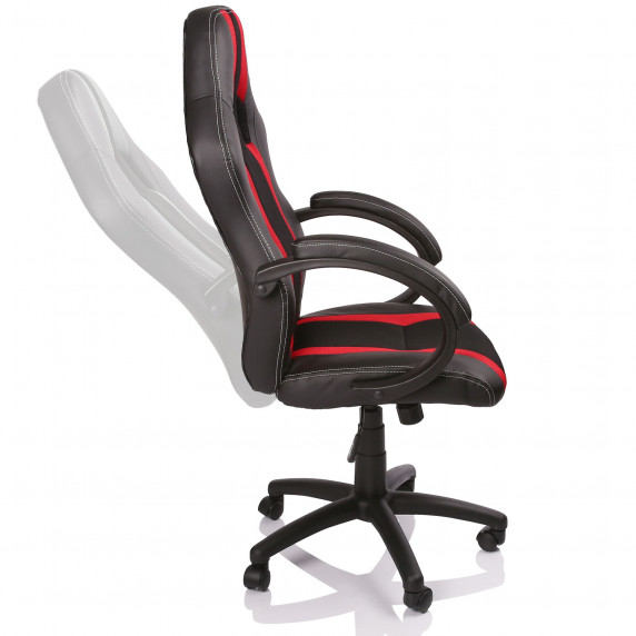 Irodai szék Aga Racing RS021 - Fekete/Piros