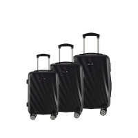 Bőrönd szett Aga Travel MR4653 -Black - Fekete 