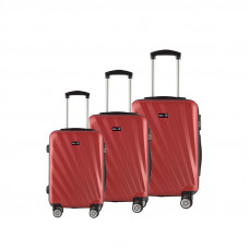 Bőrönd szett Aga Travel MR4653-DarkRed - Piros Előnézet