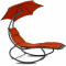 Kerti napozóágy napernyővel Linder Exclusiv MC4356 - Piros 