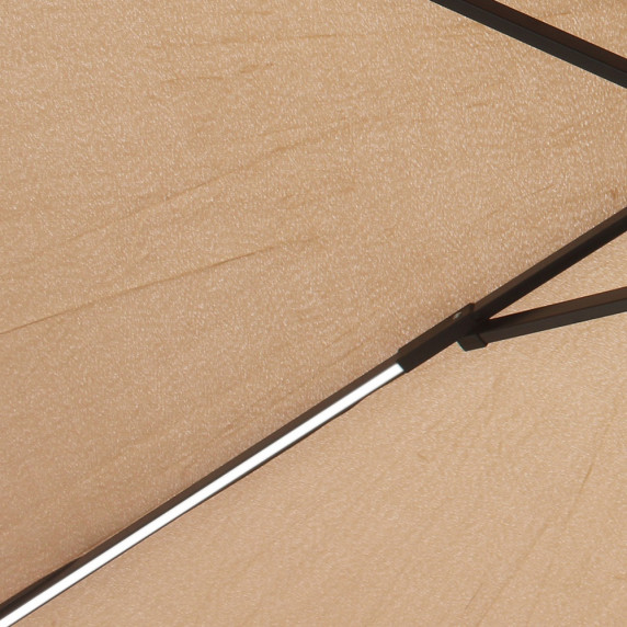 Függő napernyő Aga EXCLUSIV LED 300 cm - Kávébarna