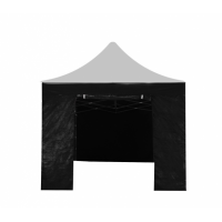 Oldalfal kerti sátorhoz bejárattal AGA POP UP 4,5 m - Fekete 