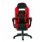 Irodai szék lábtámasszal Aga MR2040Red - Fekete/piros
