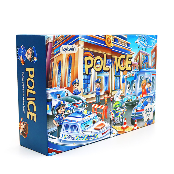 Gyermek puzzle Police 240 db Aga4Kids MR1467 - rendőrség