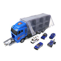 Rendőrautókat szállító kamion Aga4Kids - kék 