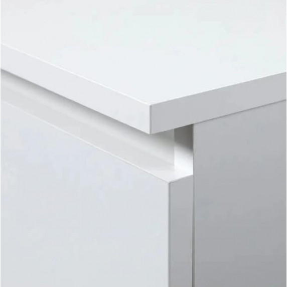 Íróasztal fiókokkal és kihúzható billentyűzet tartóval 11 CLP 6SZ - fehér