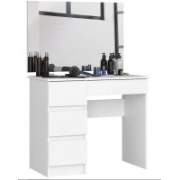 Fésülködő asztal tükörrel balos CLP T-6/SL 900x600  - fehér 