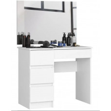 Fésülködő asztal tükörrel balos CLP T-6/SL 900x600  - fehér Előnézet