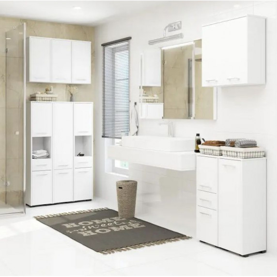 Fürdőszoba szekrény FIN 85cm - fehér